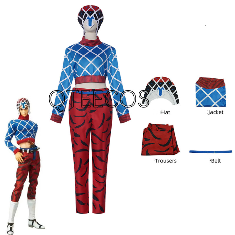 Jojo Guīdo Mista Cosplay Bizar - Jojo Bizarre Hat ulasan dan harga