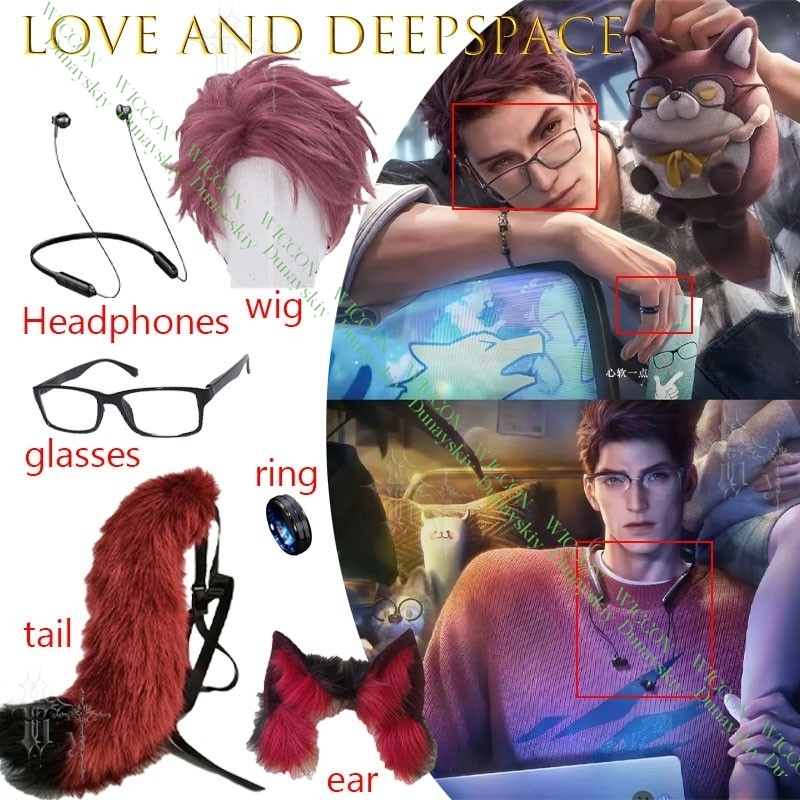 Love And Deepspace Valko Cospl - Anime Cosplay Glasses ulasan dan harga