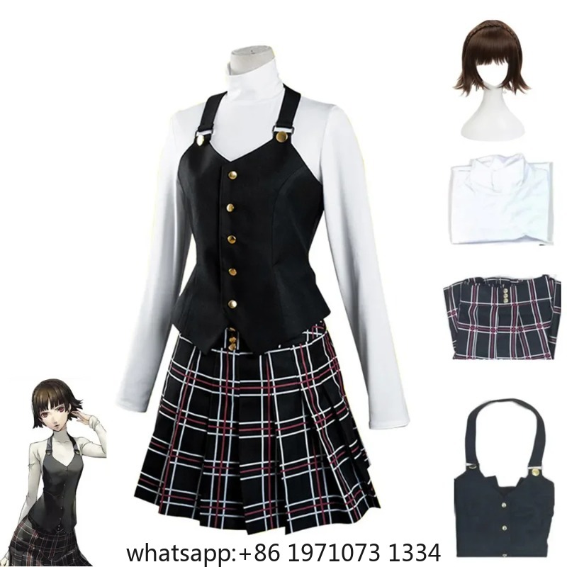 Anime Persona Makoto Niijima C - Anime Cosplay Wig ulasan dan harga