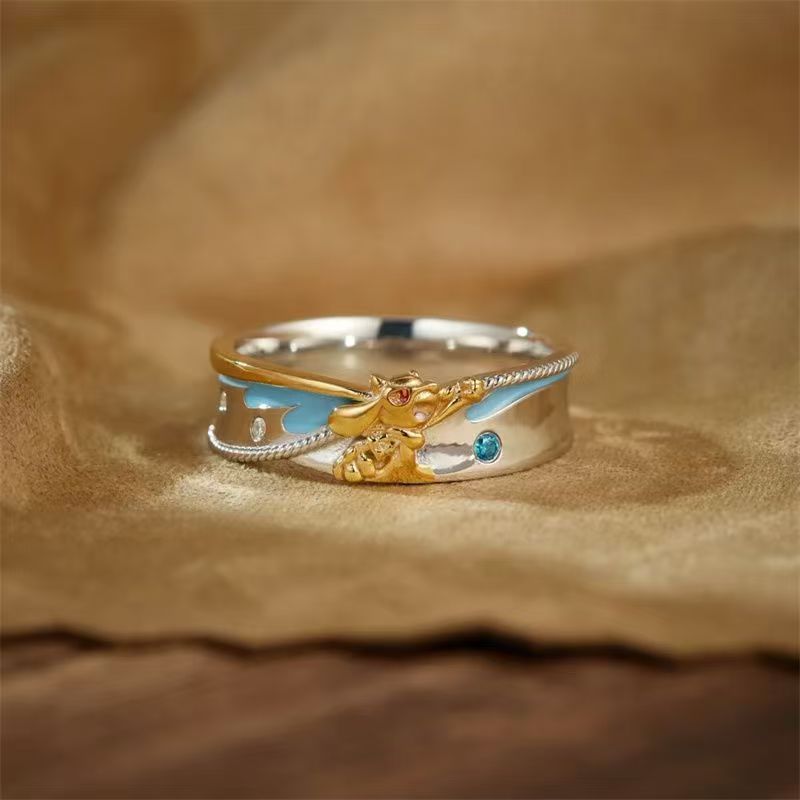 Pokémon Riolu Couple Rings - C - Anime Cosplay For Couples ulasan dan harga