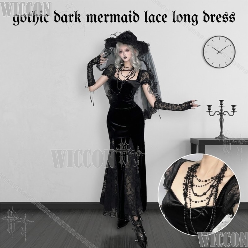 Gothic Dark Mermaid Lace Long  - Anime Cosplay Events 2026 ulasan dan harga