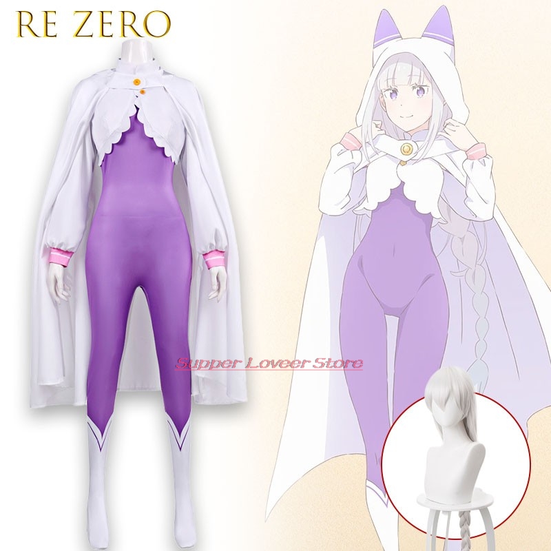 Re Zero  Emilia Cosplay Costum - Anime Cosplay Events 2026 ulasan dan harga