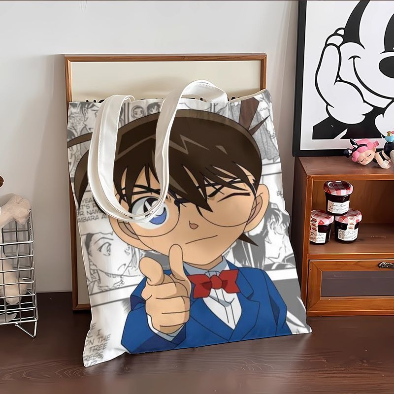 Cute Conan Anime Canvas Bag La - Anime Cosplay Shop ulasan dan harga