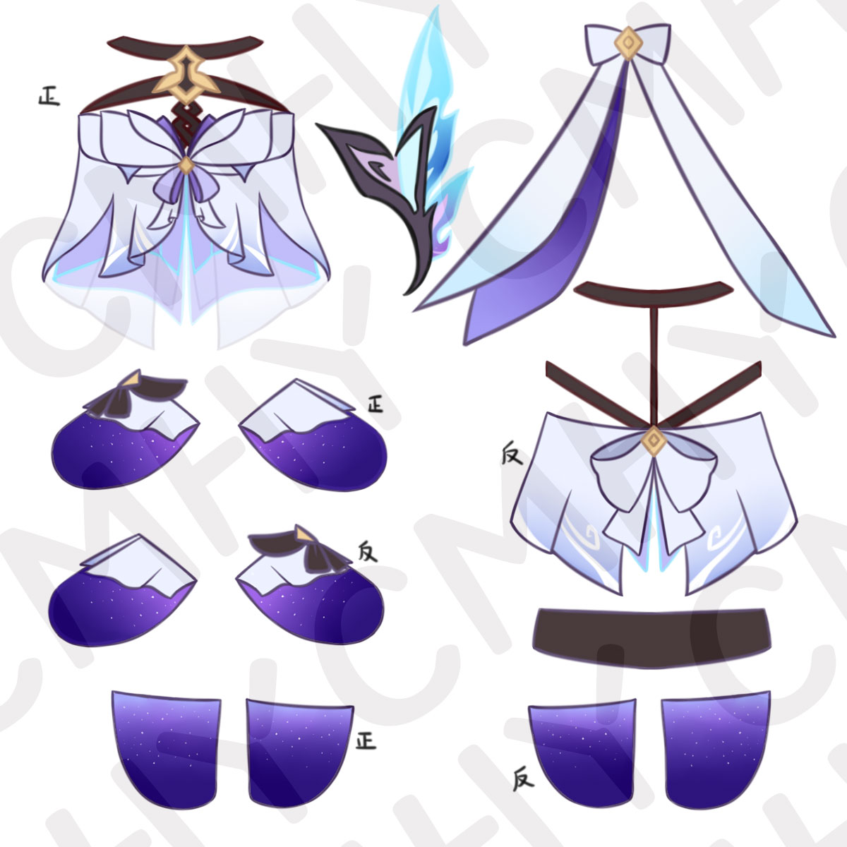 Game Genshin Impact Skirk Cat  - Anime Cosplay For Halloween ulasan dan harga