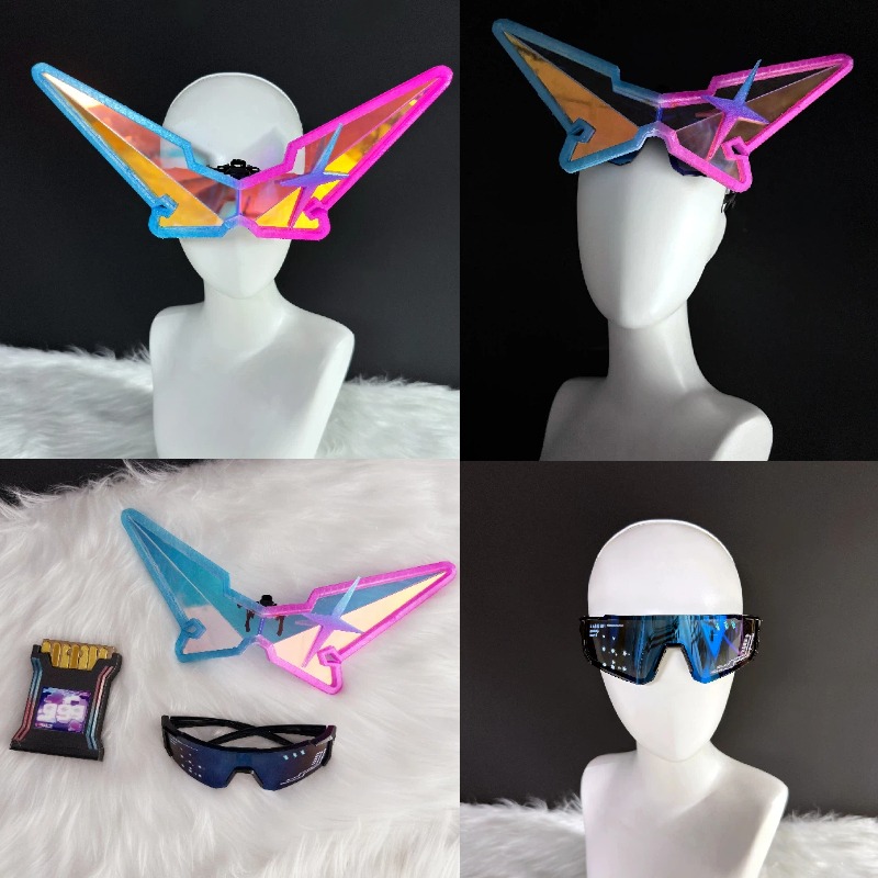 Game Honkai：Star Rail Silver W - Anime Cosplay Glasses ulasan dan harga