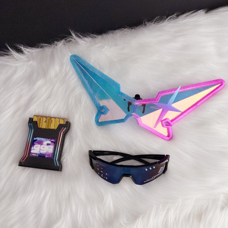 Game Honkai：Star Rail Silver W - Anime Cosplay Glasses ulasan dan harga