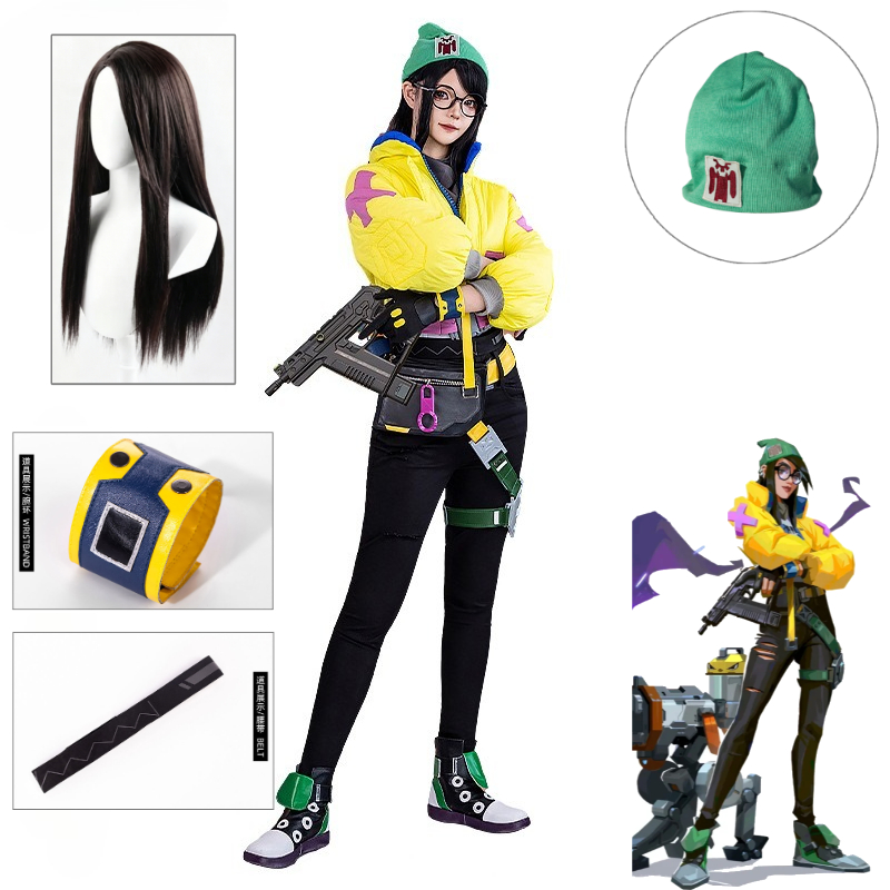 Valorant Killjoy Cosplay Costu - Anime Cosplay Glasses ulasan dan harga