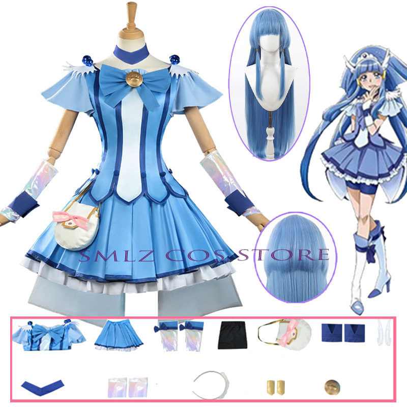 Cure Beauty Cosplay Anime Smil - Anime Cosplay Wig ulasan dan harga