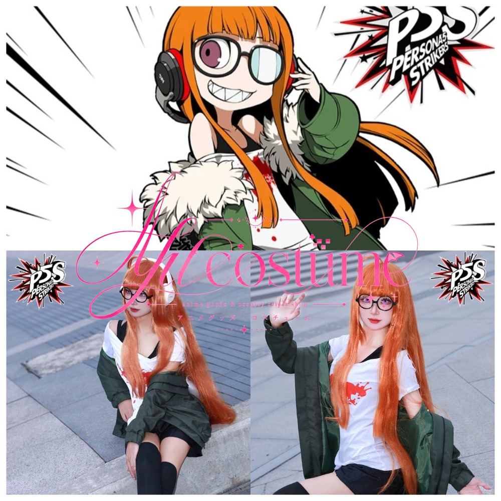 Futaba Sakura Cosplay Costume  - Anime Cosplay Glasses ulasan dan harga