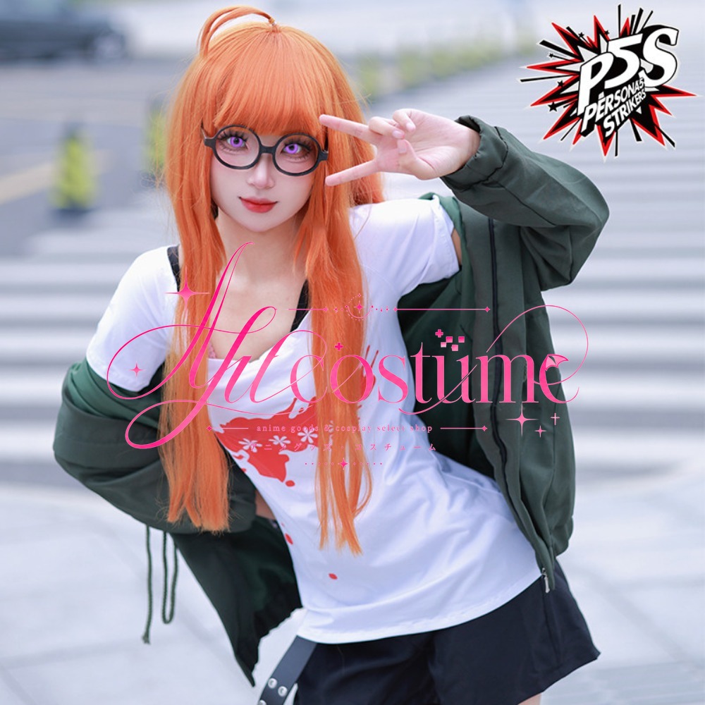 Futaba Sakura Cosplay Costume  - Anime Cosplay Glasses ulasan dan harga