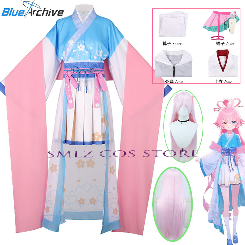 Game Blue Archive Takanashi Ho - Anime Cosplay Wig ulasan dan harga