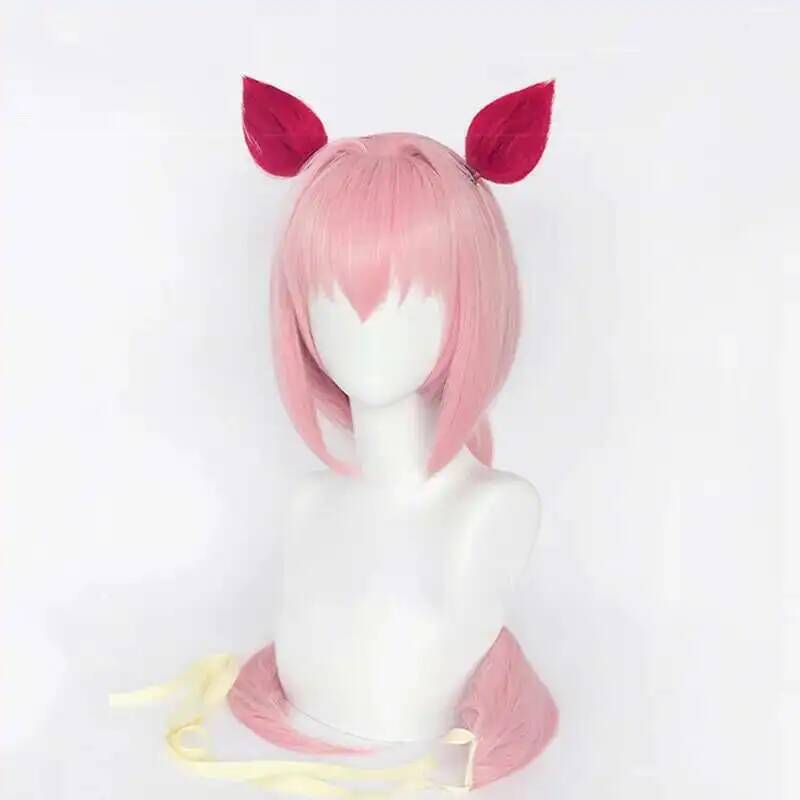 Uma Musume Haru Urara Cosplay  - Anime Cosplay Wig ulasan dan harga